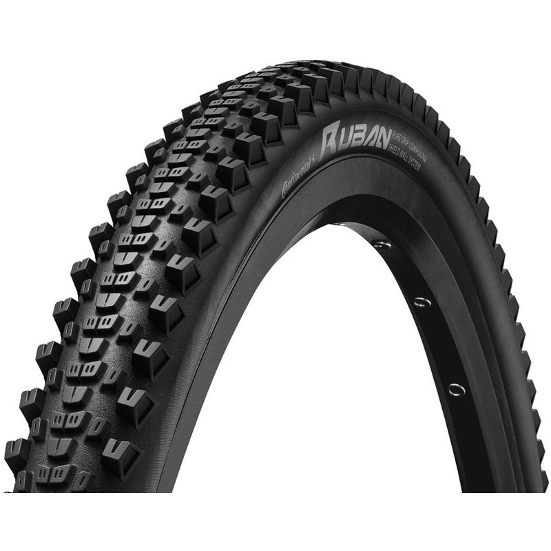 Continental Ruban Tire – 27.5 x 2.60 Tubeless Folding BLK SL PureGrip ShieldWall System E25