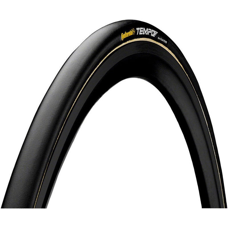 Continental Tempo II Tire – 700 x 19 Tubular Folding Black BlackChili