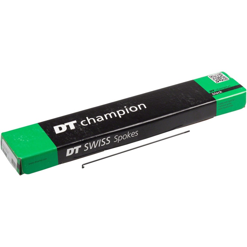DT Swiss Champion Spoke: 2.0mm 259mm J-bend Black Box of 100