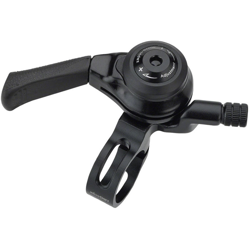 microSHIFT Left Thumb Shifter – MTB Double/Triple Friction Black