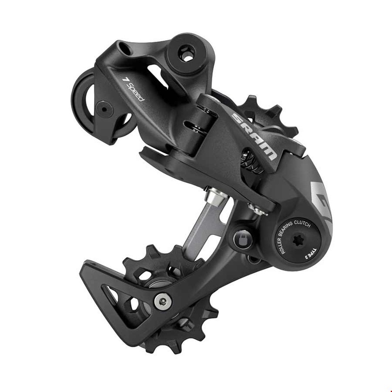SRAM GX DH Rear Derailleur – 7-Speed Medium Cage Black with Clutch A3