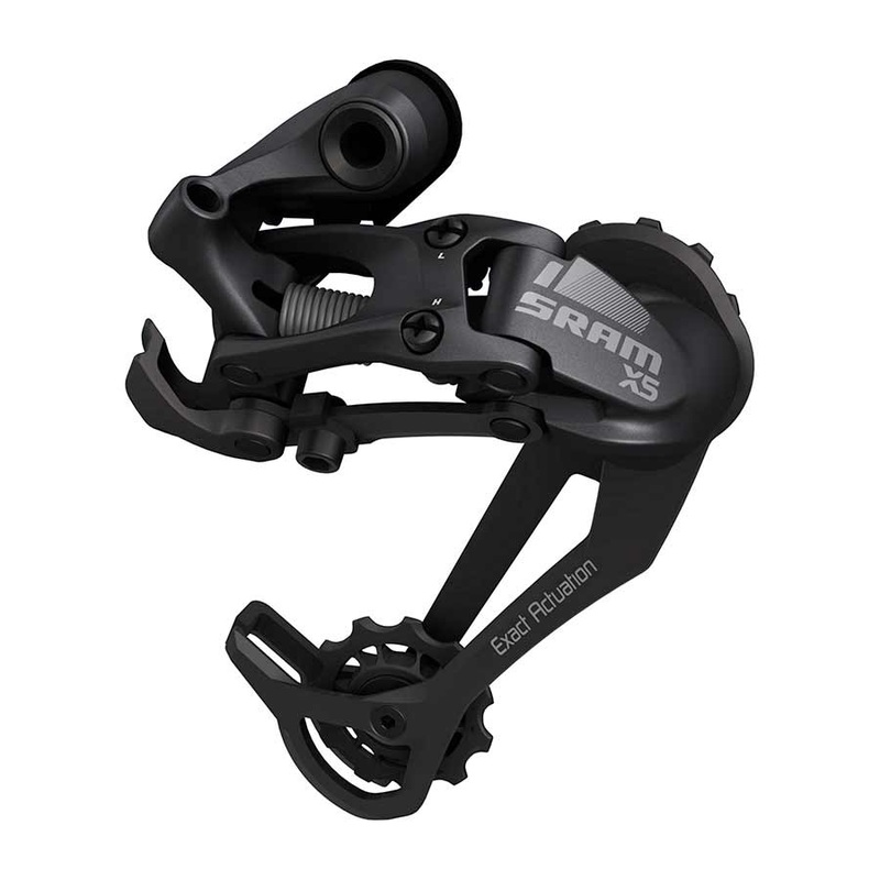 SRAM X5 Rear Derailleur – 10 Speed Medium Cage Black