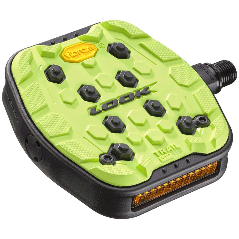 LOOK Geo Trail Grip Pedals – Platform 9/16″ Lime