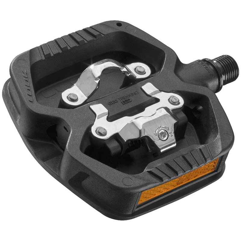 LOOK GEO TREKKING GRIP Pedals – Single Side Clipless Platform Chromoly 9/16″ BLK