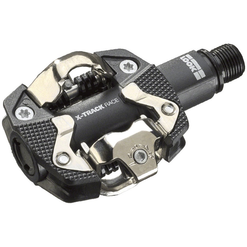 LOOK X-TRACK RACE Pedals – Dual Sided Clipless Chromoly 9/16″ Black