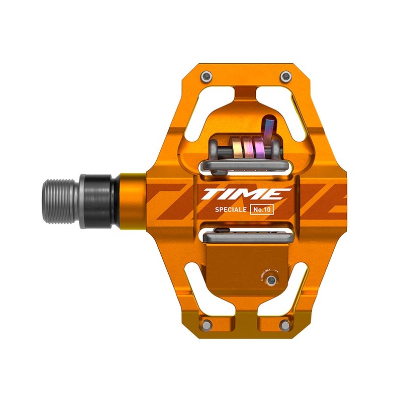 Time Speciale 10 Pedals – Dual Sided Clipless Platform Aluminum 9/16″ Tangerine Small B1