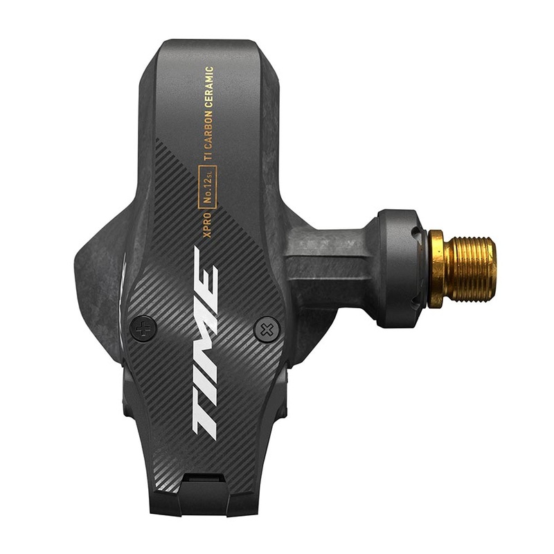 Time XPRO 12SL Pedals – Single Sided Clipless Carbon 9/16″ Carbon/Gold QF 51 B1