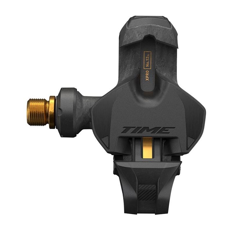 Time XPRO 12SL Pedals – Single Sided Clipless Carbon 9/16″ Carbon/Gold QF 57 B1