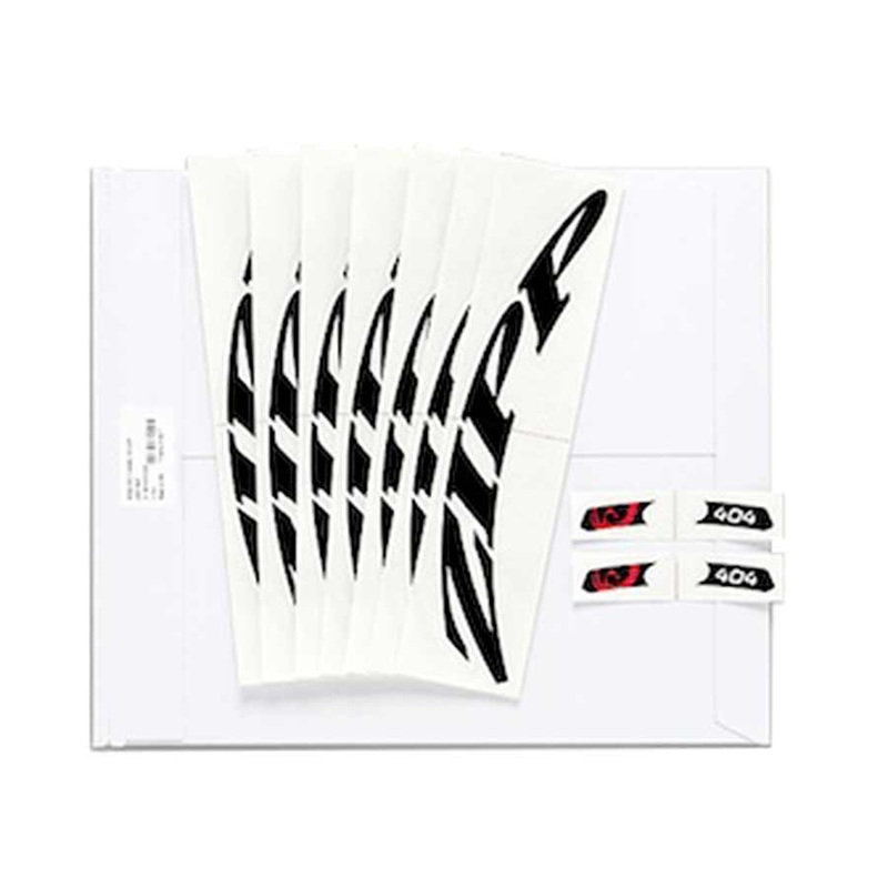 Zipp Decal Set – 303 Matte Black Logo Complete for One Wheel
