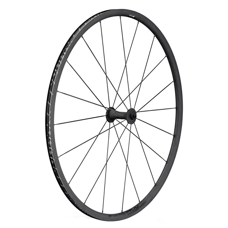 DT Swiss PR 1400 DICUT OXiC Front Wheel – 700 QR x 100mm Rim Brake BLK 21mm