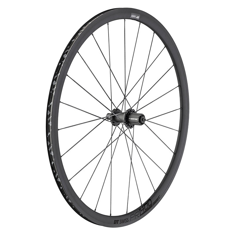 DT Swiss PR 1400 DICUT OXiC Rear Wheel – 700 QR x 130mm Rim Brake HG 11 BLK 32mm