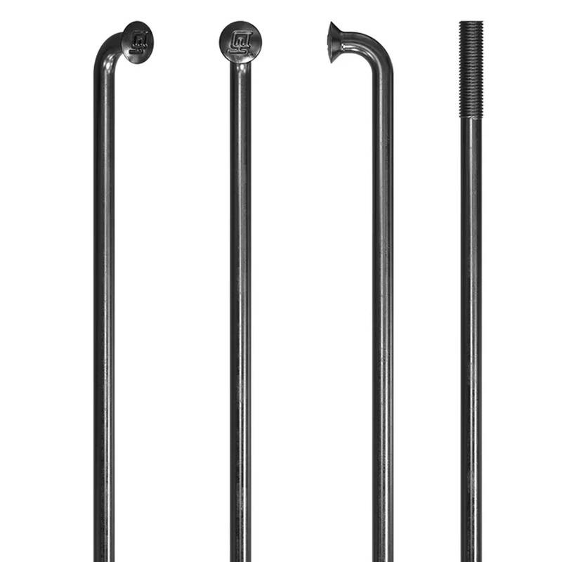 DT Swiss Champion Spoke: 2.0mm 278mm J-bend Black Box of 100