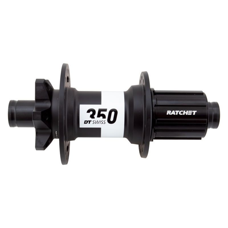 DT Swiss 350 Rear Hub – 12 x 142mm 6-Bolt HG11 MTN Black 28H 36pt