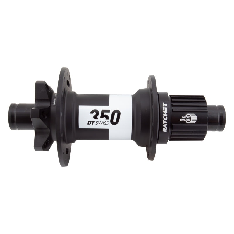 DT Swiss 350 Rear Hub – 12 x 148mm 6-Bolt Micro Spline Black 28H 36pt
