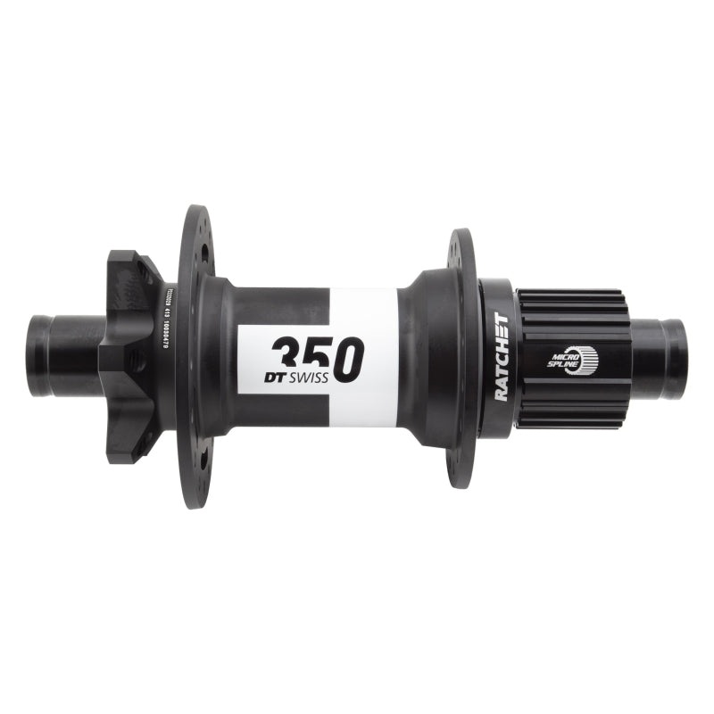 DT Swiss 350 Rear Hub – 12 x 148mm 6-Bolt Micro Spline Black 32H 36pt