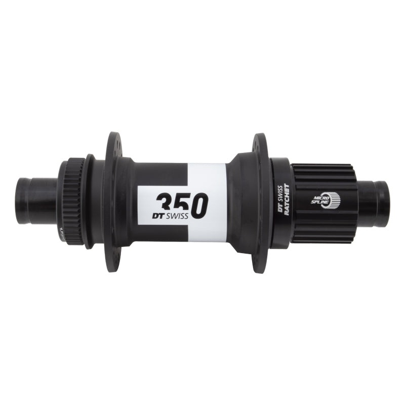 DT Swiss 350 Rear Hub – 12 x 148mm Center-Lock Micro Spline Black 28H 36pt