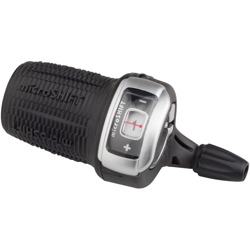 microSHIFT DS85 Left Twist Shifter Triple Optical Gear Indicator Shimano Compatible