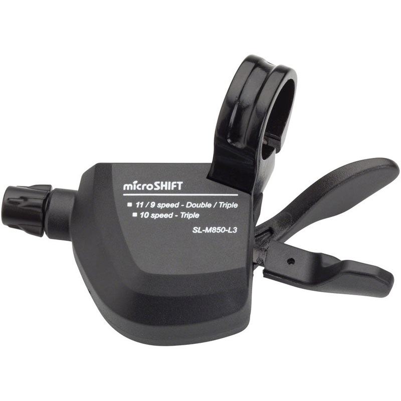 microSHIFT MarvoLT Left Trigger Shifter Triple Alloy Lever Shimano Compatible