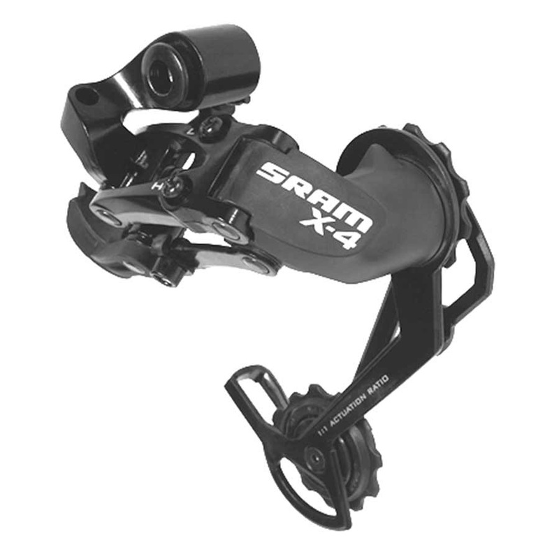SRAM X4 Rear Derailleur – 789 Speed Long Cage Black