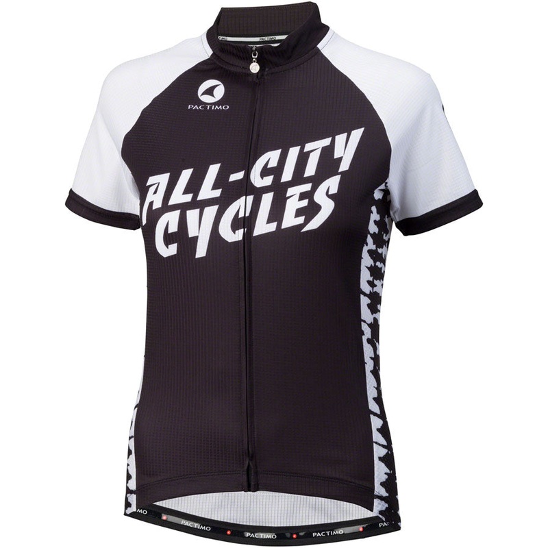 All-City Wangaaa! Jersey – Black/White Short Sleeve Womens X-Small