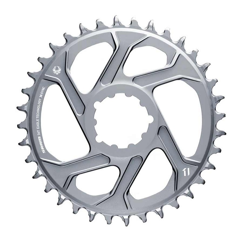 SRAM X-Sync 2 Eagle Direct Mount Chainring – 32 Tooth 3mm Boost Offset 12-Speed Polar Grey