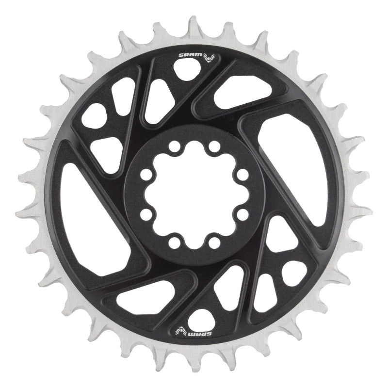 SRAM XX Eagle T-Type Direct Mount Chainring – 30t 12-Speed 8-Bolt Direct Mount 3mm Offset Aluminum BLK D1