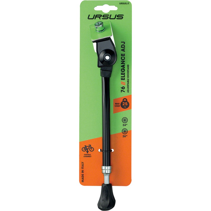 Ursus Elegance Adjustable Kickstand – Medium 24″/26″/28″ Black