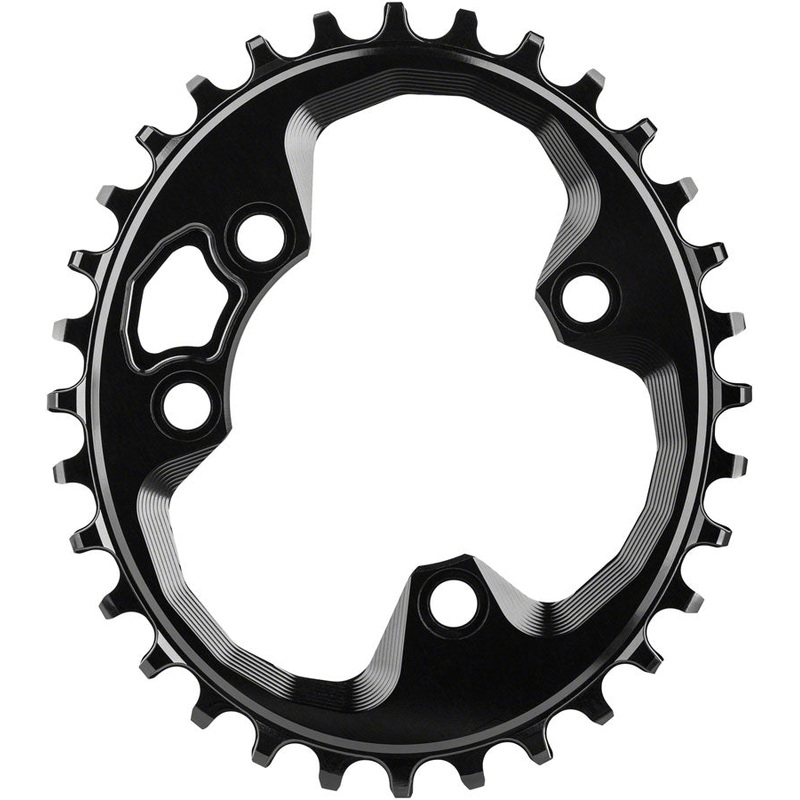 absoluteBLACK Oval 76 BCD Chainring Rotor – 30t 76 BCD 4-Bolt Narrow-Wide BLK