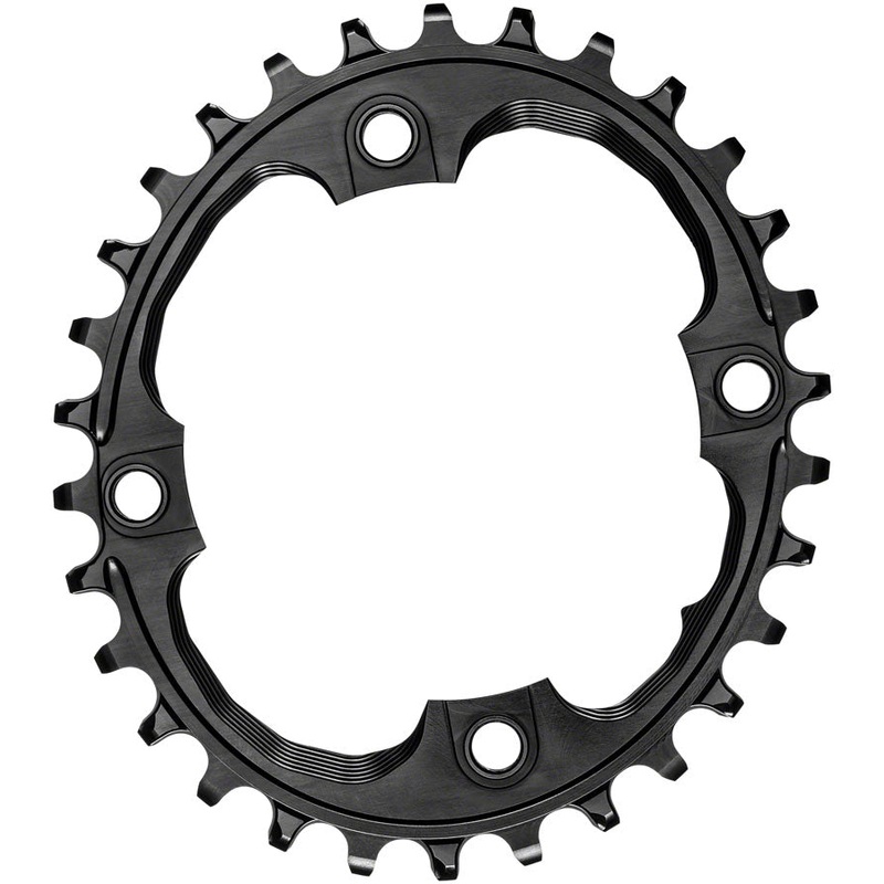 absoluteBLACK Oval 94 BCD Chainring – 32t 94 BCD 4-Bolt Narrow-Wide Black