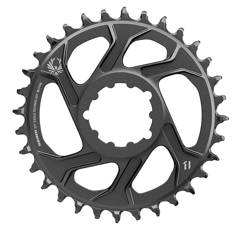 SRAM X-Sync 2 Eagle Direct Mount Chainring – 30 Tooth 3mm Boost Offset 12-Speed BLK Gold