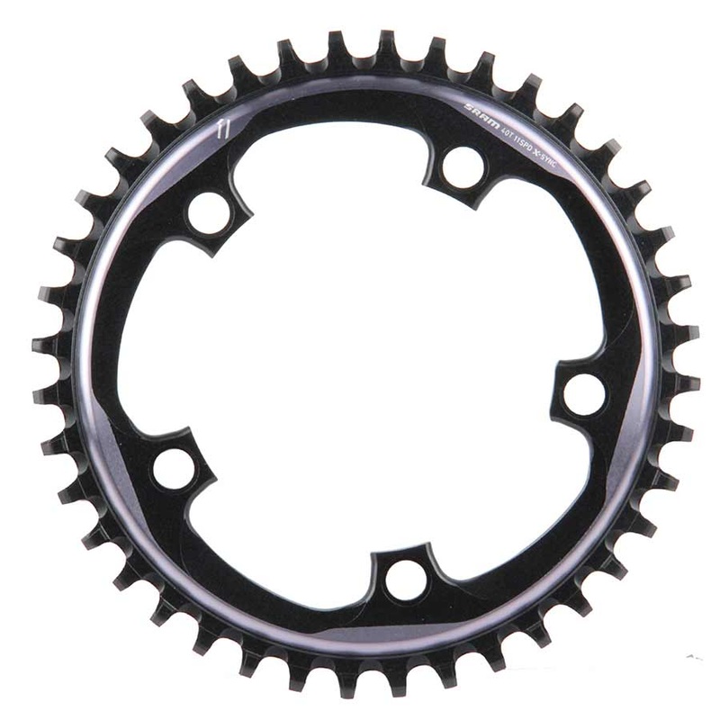 SRAM X-Sync Chainring 40 Teeth 110mm BCD Polished Grey/Matte Black