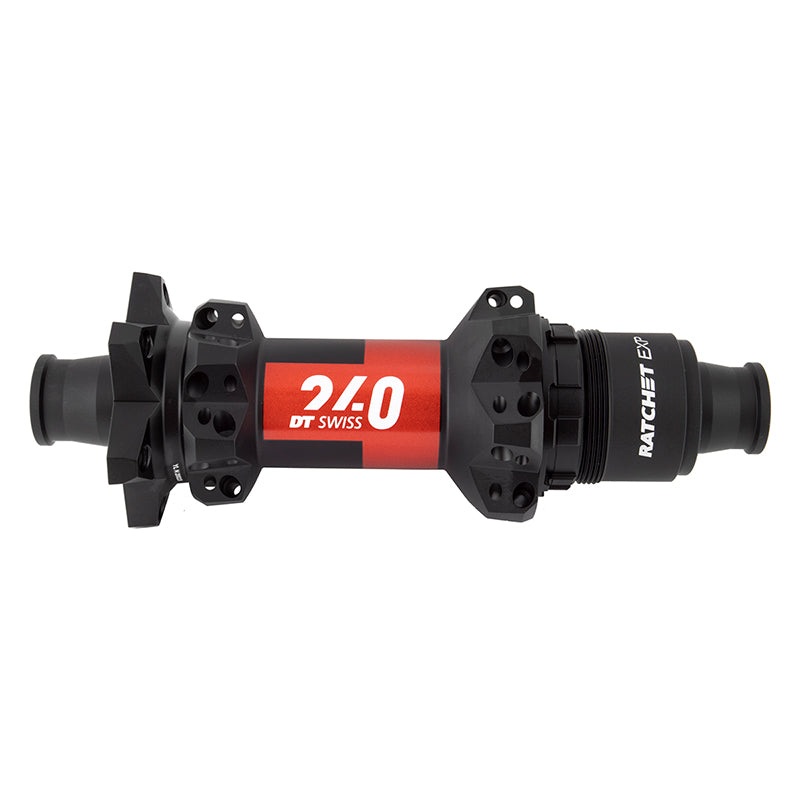 DT Swiss 240 EXP Rear Hub – 12 x 148mm 6-Bolt XD Black/Red 28H 36pt