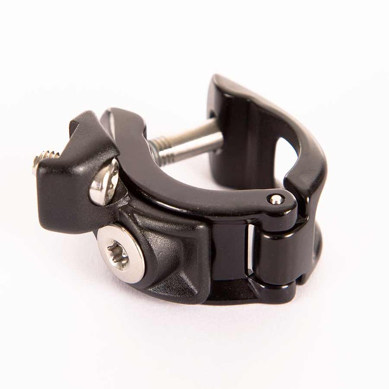 SRAM MatchMaker X Cockpit Clamp – Left Black With Ti Bolts