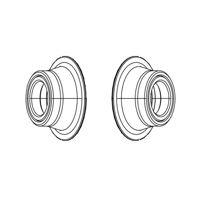 Zipp 77 Disc Conversion Caps for Front 100 x 12mm Thru Axle