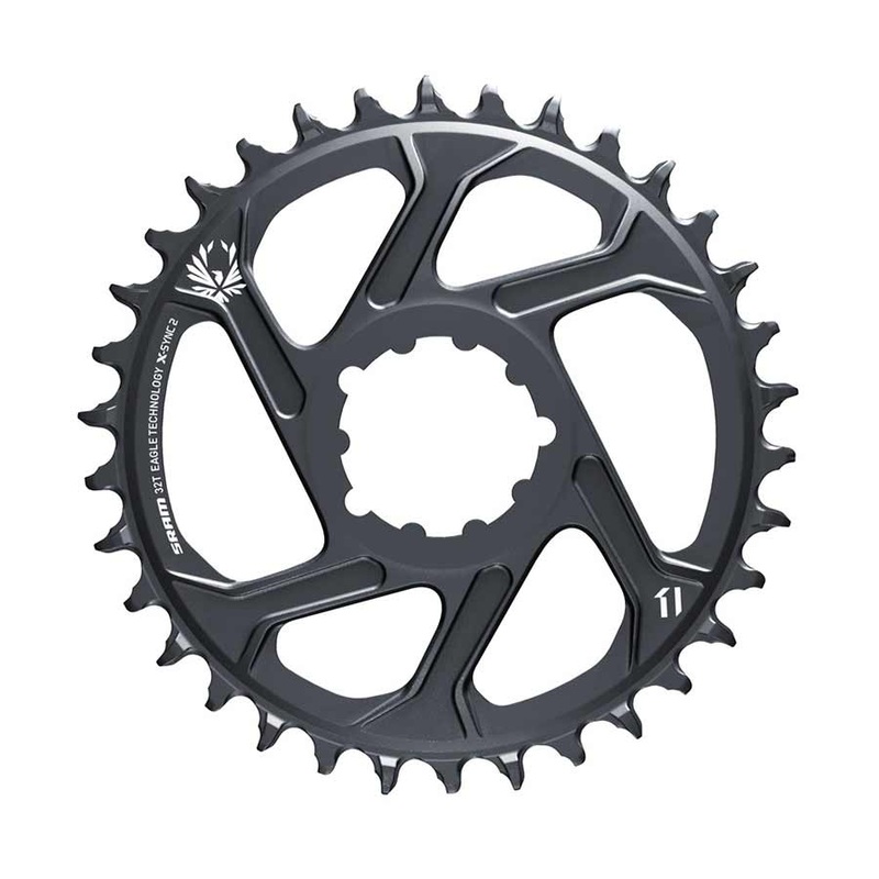 SRAM Eagle X-SYNC 2 Direct Mount Chainring – 32t Direct Mount 3mm Offset For Boost Lunar/Polar Grey
