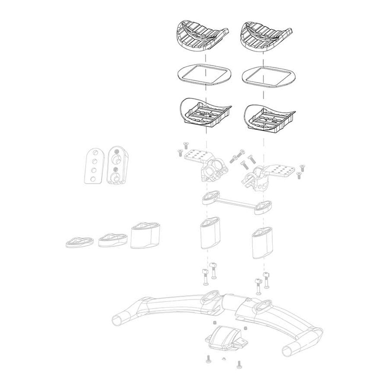 Zipp Vuka Aero Armrest Kit with Pads both sides