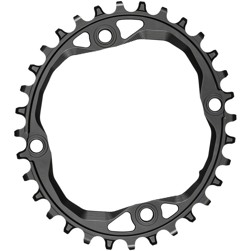absoluteBLACK Oval 104 BCD Chainring – 32t 104 BCD 4-Bolt Requires Hyperglide+ Chain BLK