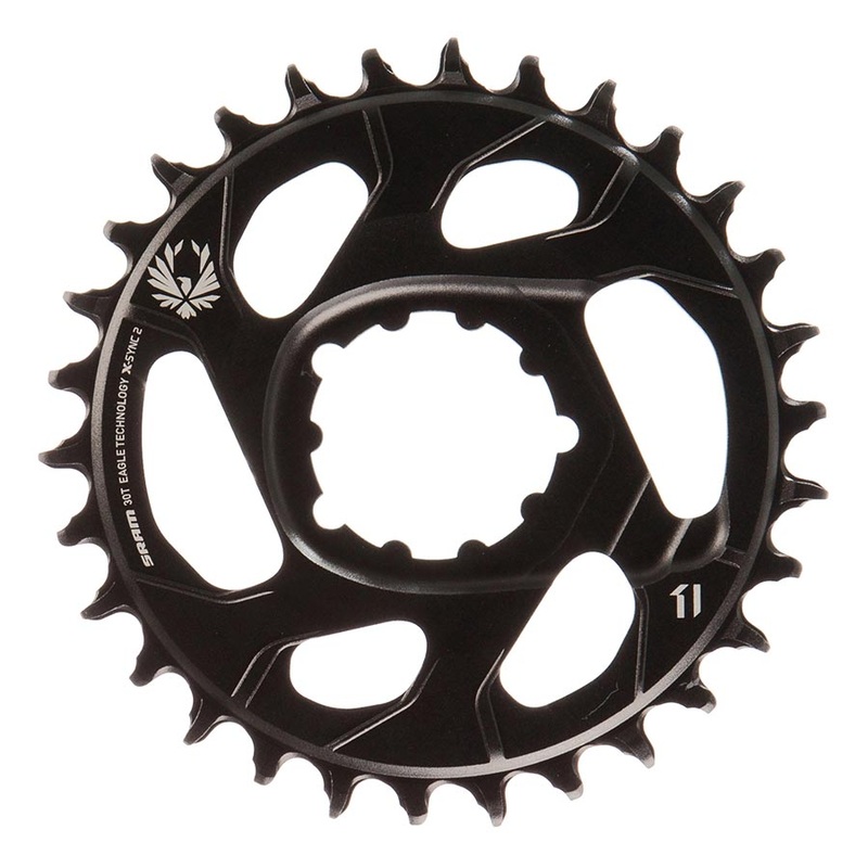 SRAM X-Sync 2 Eagle Direct Mount Chainring 30T -4mm Offset 5″ 190mm Rear Hub Spacing Fat Bike Cranks