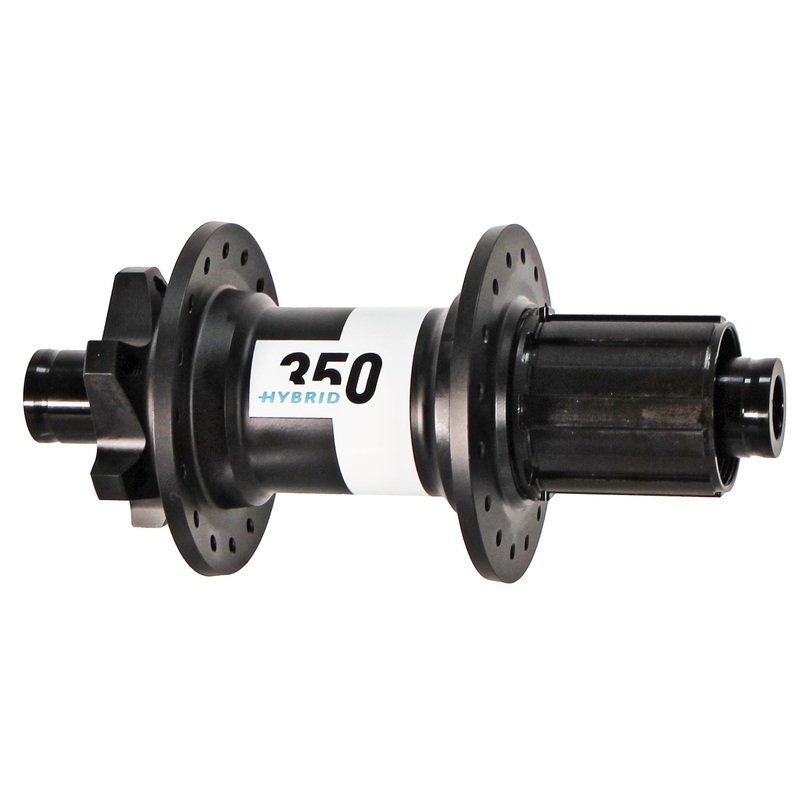 DT Swiss 350 Hybrid Rear Hub – 12 x 148mm 6-Bolt HG 11 MTN Black 32h 24pt