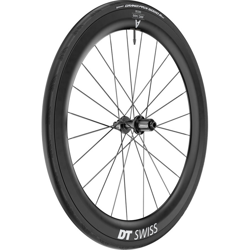 DT Swiss ARC 1400 DiCut 55 Rear Wheel – 700 12 x 142mm Center-Lock HG11 Road/XDR Ratchet EXP 36 BLK WTS w/GP5000 STR Tire