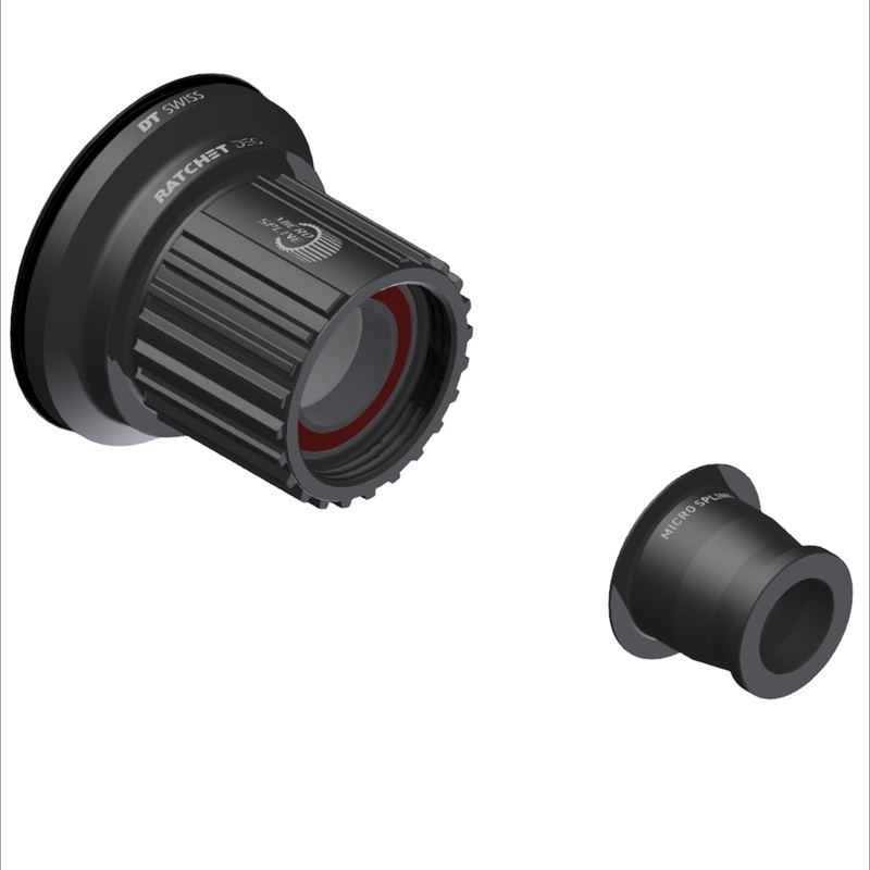 DT Swiss Ratchet DEG Freehub Body – Shimano Micro Spline Light Aluminum Ball Bearing w/ End Cap 12 x 148 mm