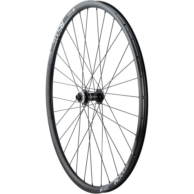 Quality Wheels 105/DT R500 Disc Front Wheel – 700 12 x 100mm Center-Lock BLK