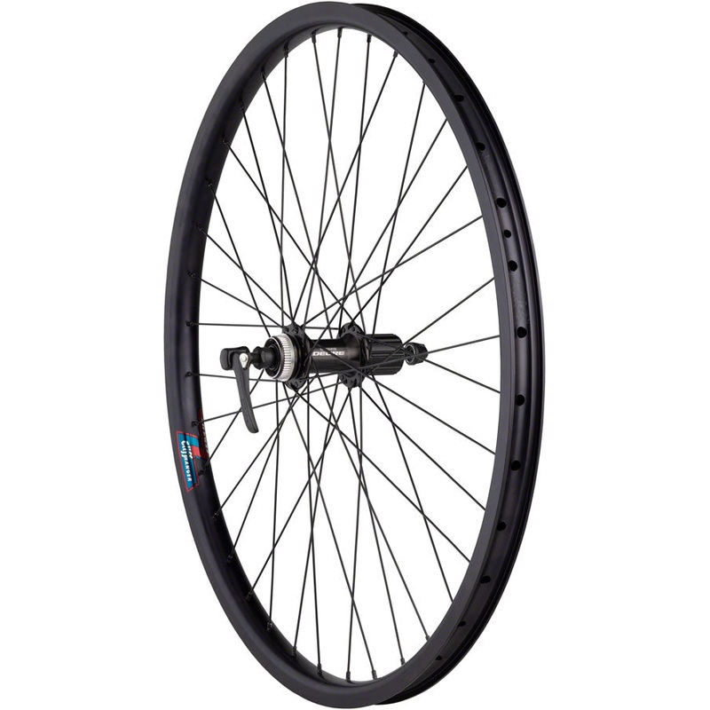 Quality Wheels Value HD Series Disc Rear Wheel – 26″ QR x 135mm Center-Lock HG 10 BLK