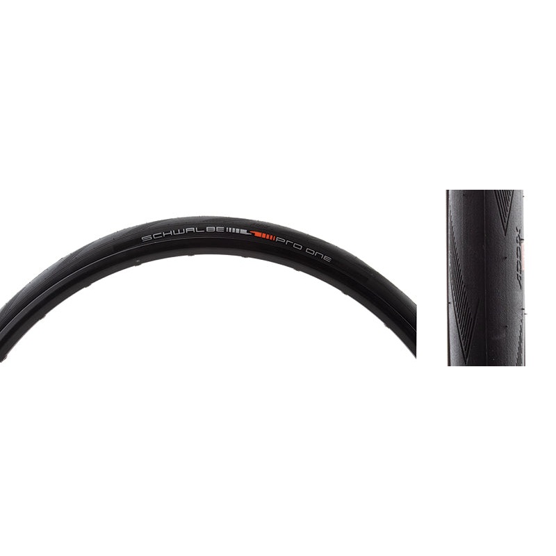 Schwalbe Pro One Tire – 700 x 28 Tubeless Folding BLK Evolution Line Addix Race