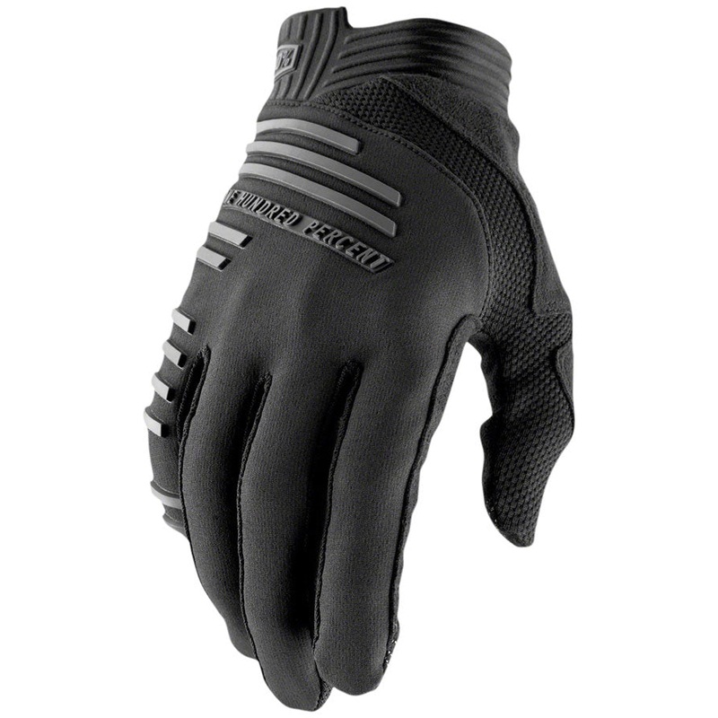 100% R-Core Gloves – Black Full Finger Mens X-Large