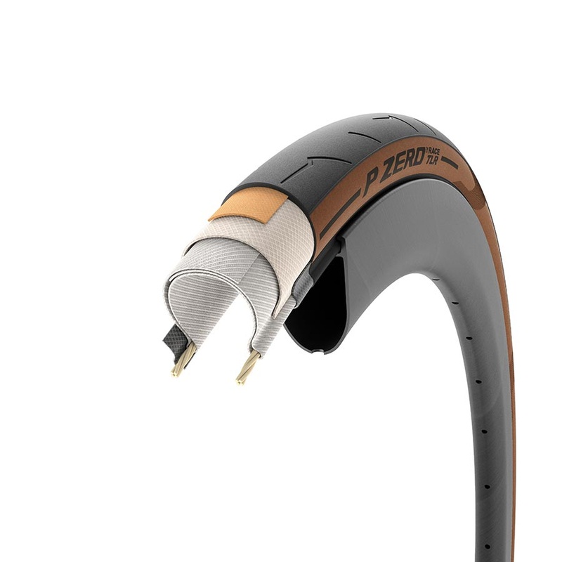 Pirelli P ZERO Race TLR Tire – 700 x 28 Tubeless Folding Classic Tan SmartEvo SpeedCore