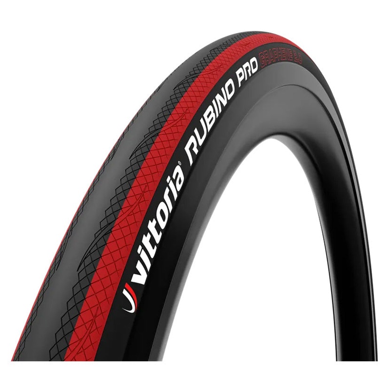 Vittoria Rubino Pro Tire – 700 x 25 Clincher Folding Black/Red G2.0