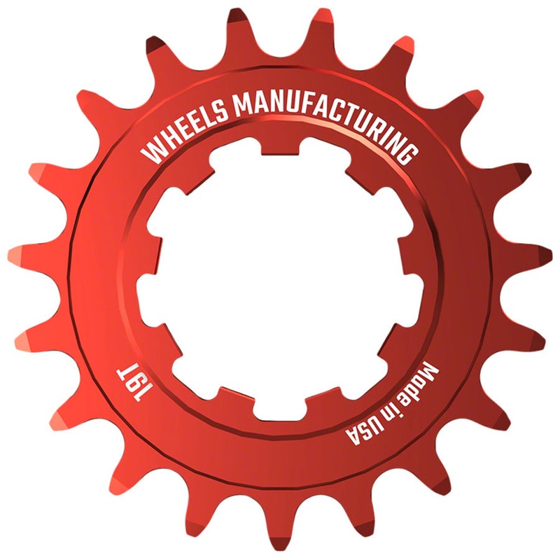 Wheels Manufacturing SOLO-SPEED Cog – 19t Fits SOLO-SPLINE SOLO-XD kits Red