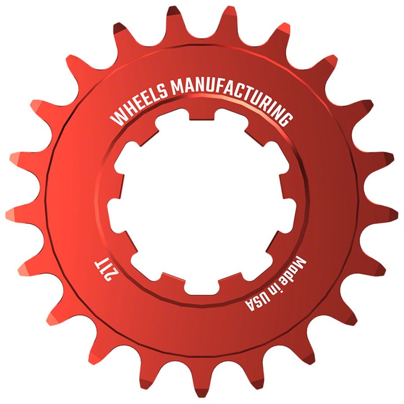 Wheels Manufacturing SOLO-SPEED Cog – 21t Fits SOLO-SPLINE SOLO-XD kits Red