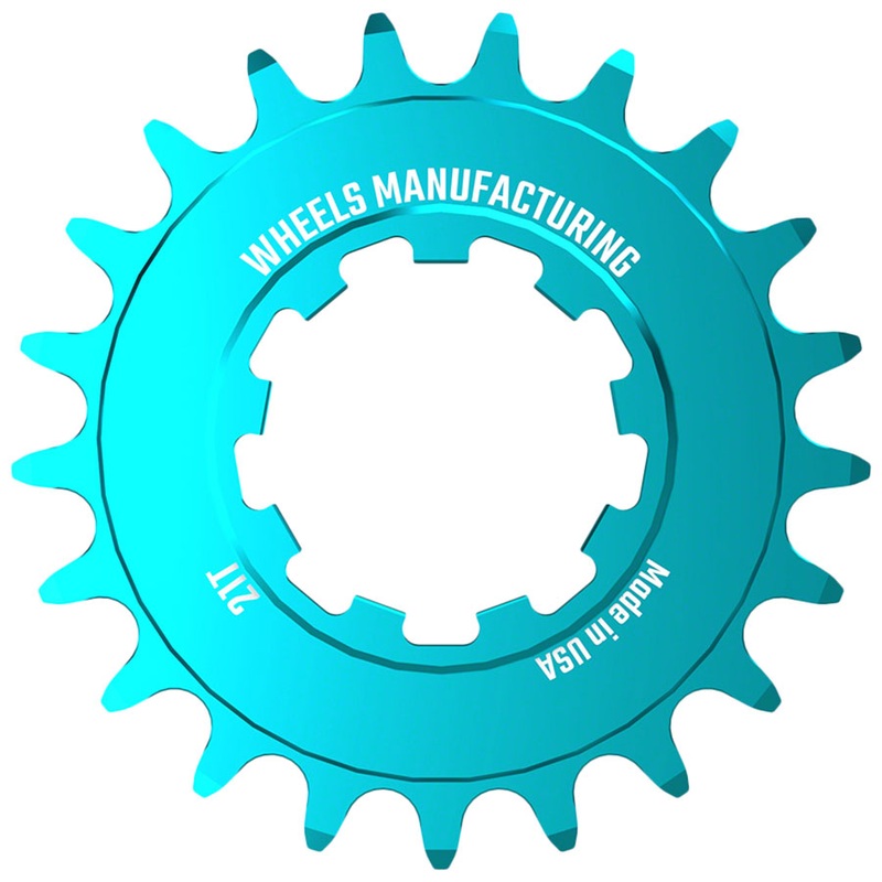 Wheels Manufacturing SOLO-SPEED Cog – 21t Fits SOLO-SPLINE SOLO-XD kits Teal